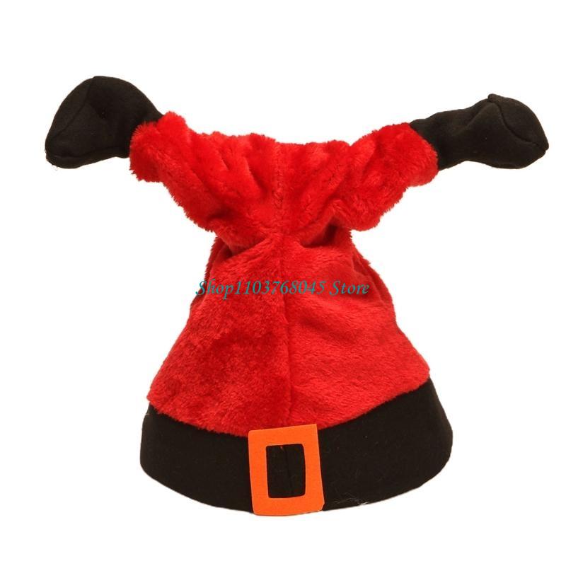 Santa Hat Plush - R53F Adult Children Electric Christmas Hat