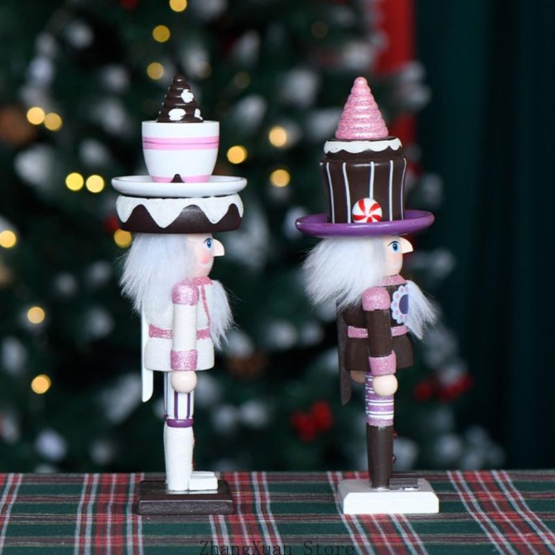 Nutcracker Figurine - Wooden Nutcrackers Tabletop Decors, Dessert Inspired