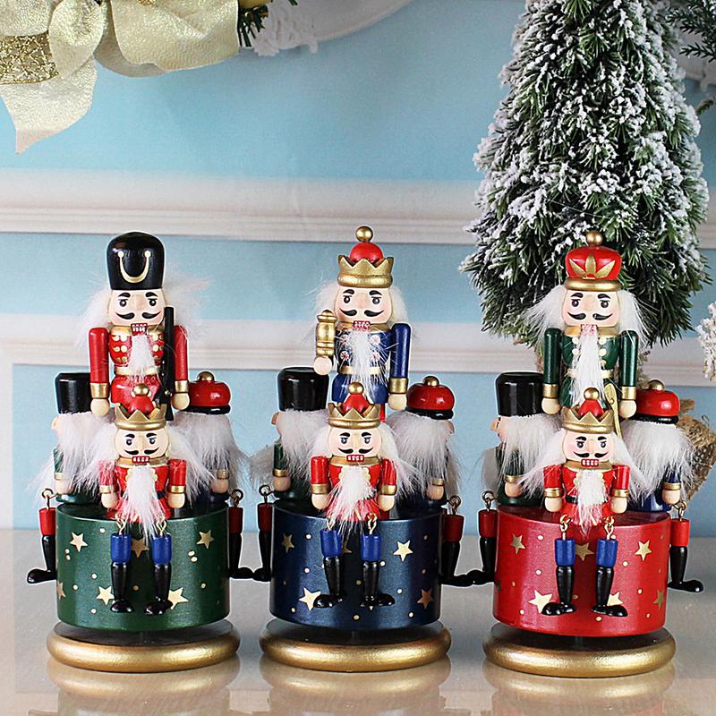 Nutcracker Figurine - Christmas Music Box Funny Nutcracker Musical