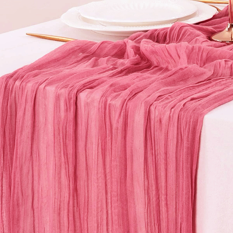 Red Table Runner Gauze Wedding - Christmas Table Runner review and price