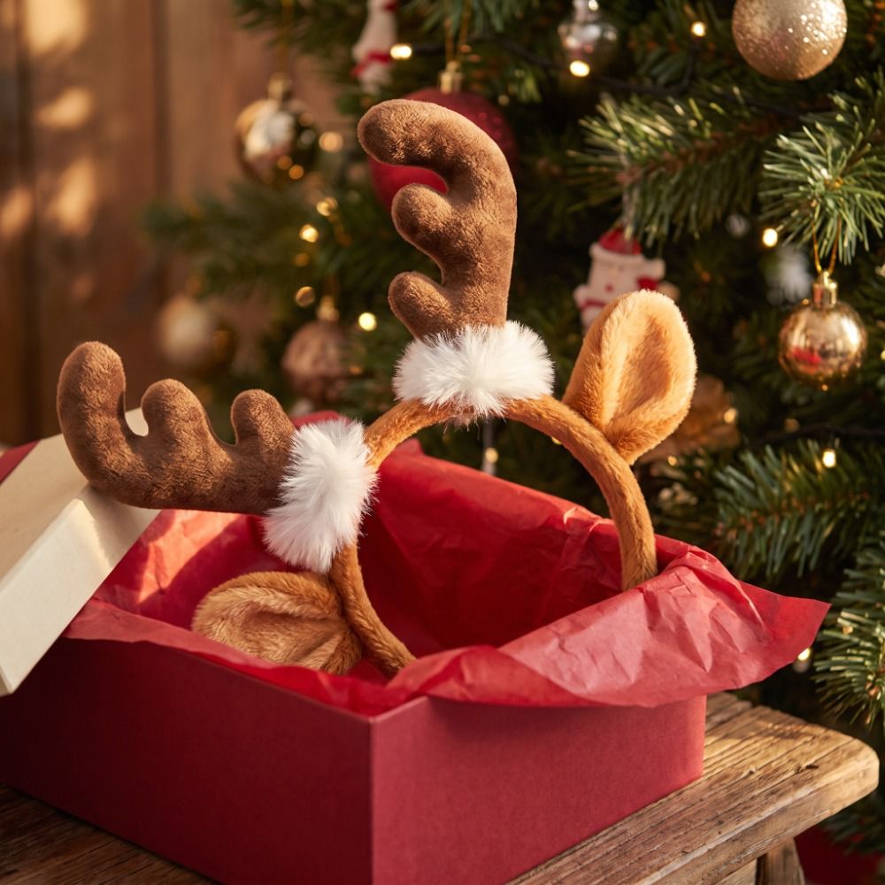 Plush Antler Headband Cute Fes - Reindeer Antlers Headband review and price