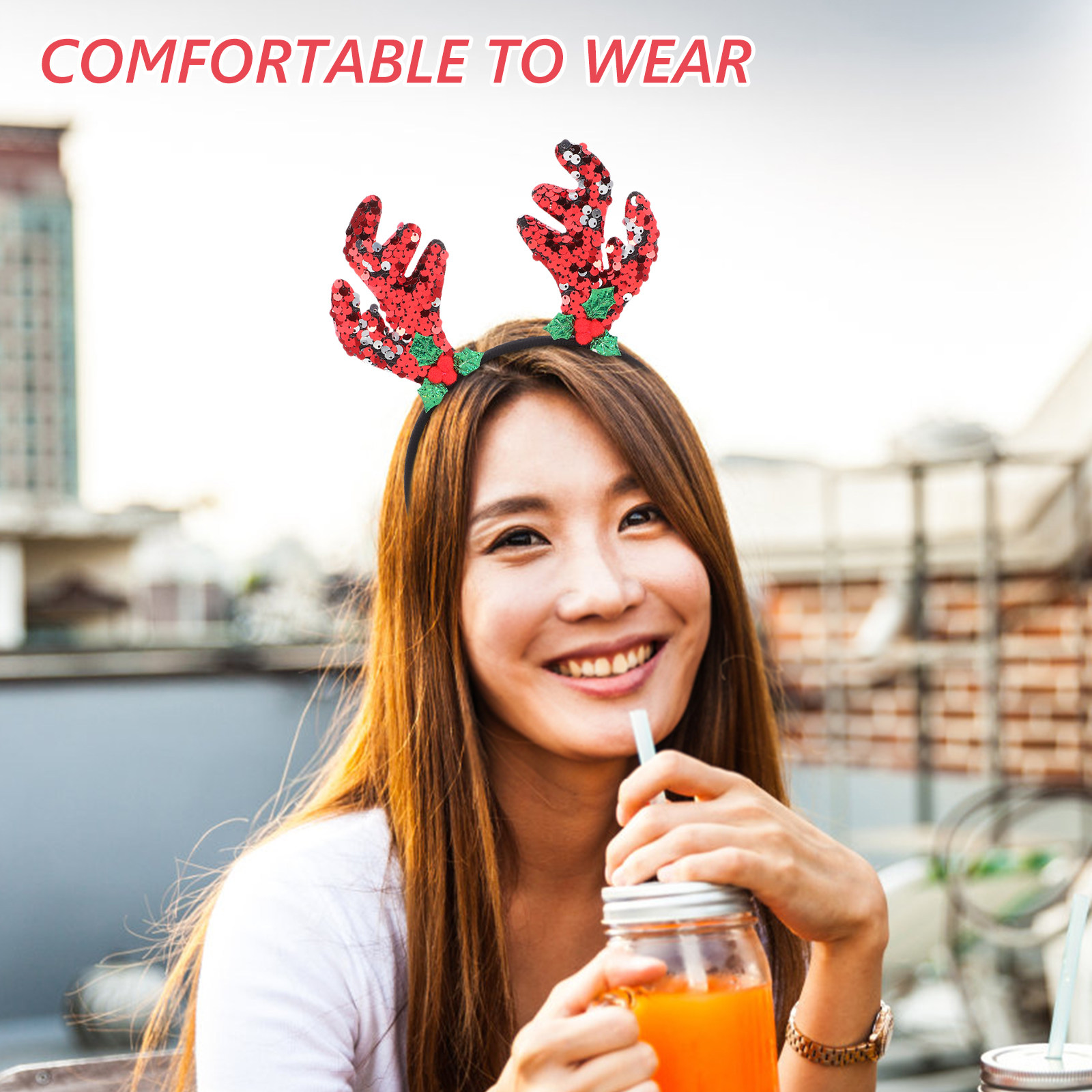 Reindeer Antler Headband Xmas  - Reindeer Antlers Headband review and price
