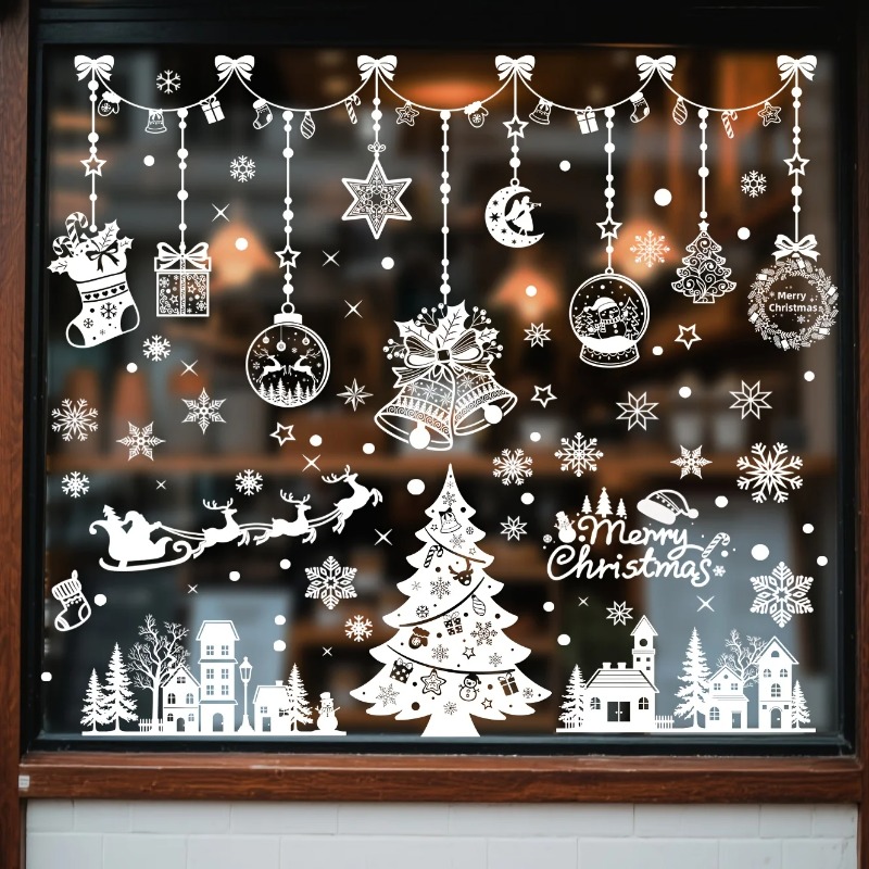 196pcs/9 Sheets Christmas Stat - Snowflake Window Decal review and price
