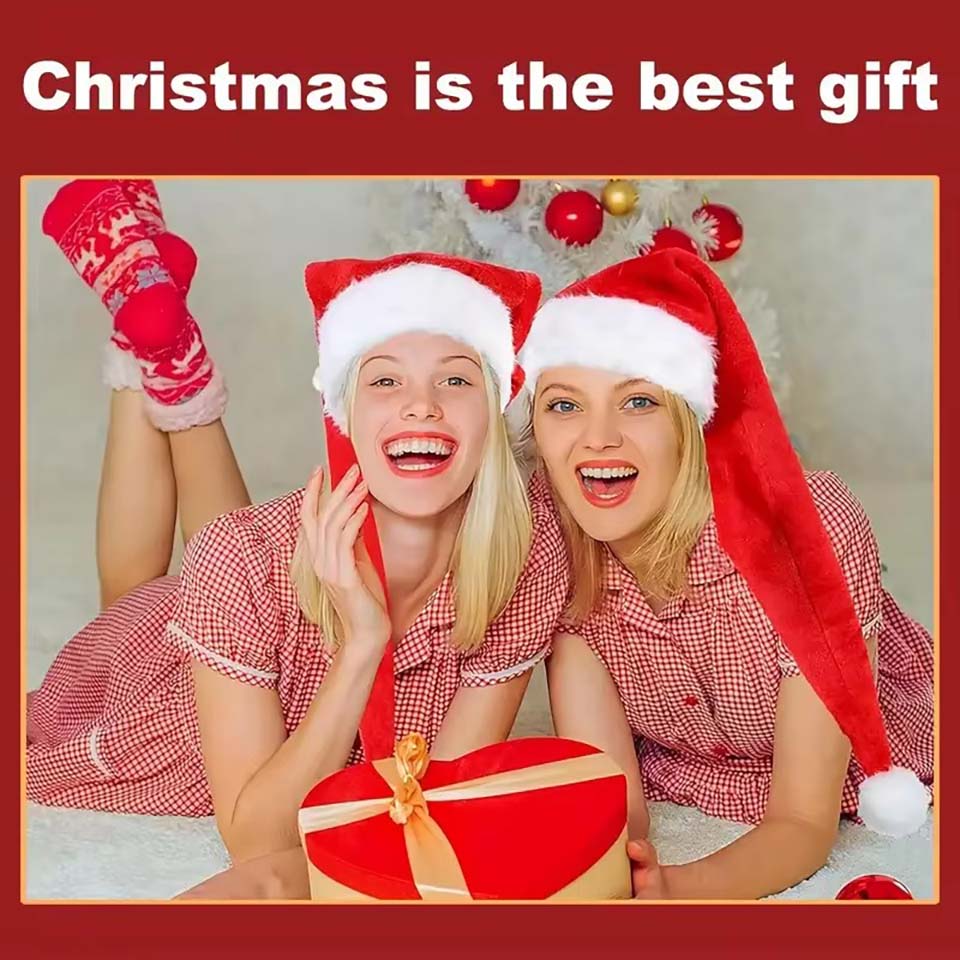 Long Plush Christmas Hat Velve - Santa Hat Plush review and price