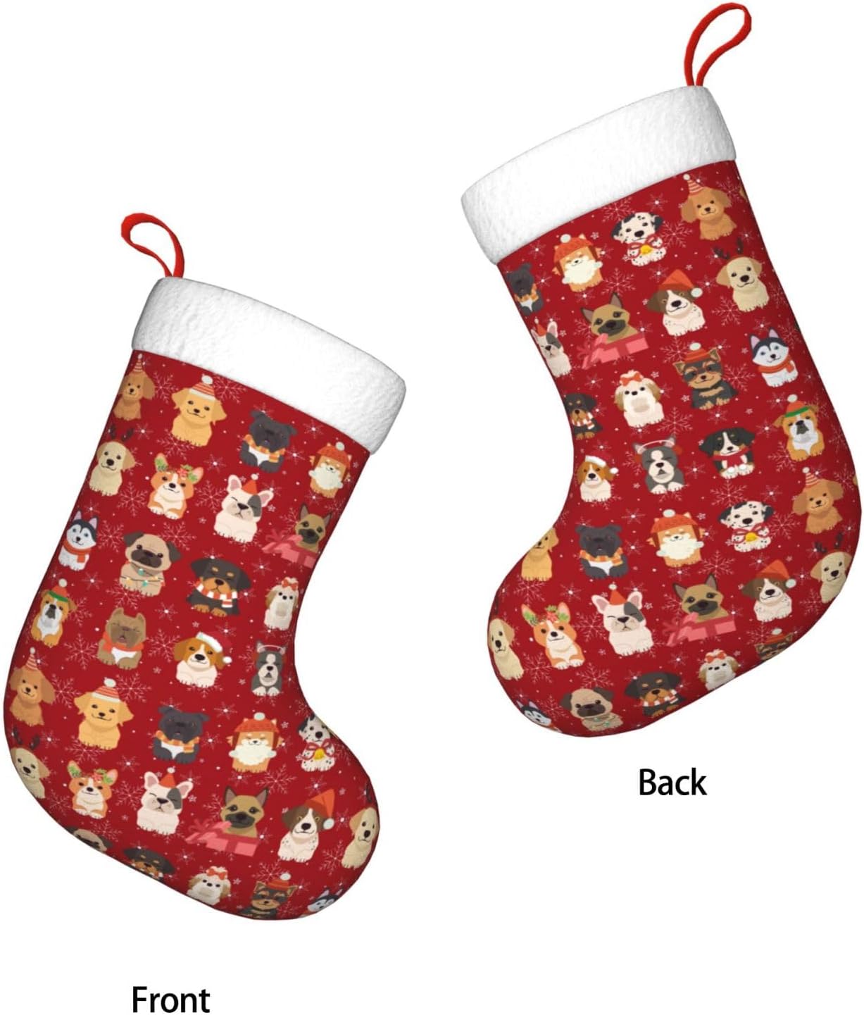 Cute Christmas Dogs Christmas  - Christmas Stocking Hanging review and price