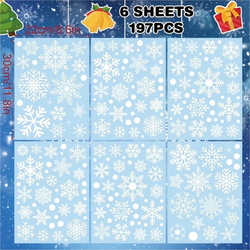 christmas window clings snowfl - Snowflake Window Decal review and price