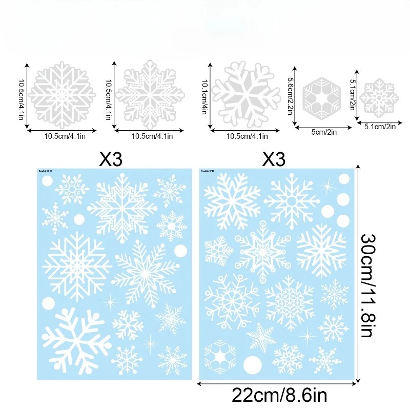 christmas window clings snowfl - Snowflake Window Decal review and price