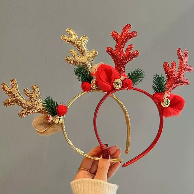 Christmas Glitter Deer Antlers - Reindeer Antlers Headband review and price