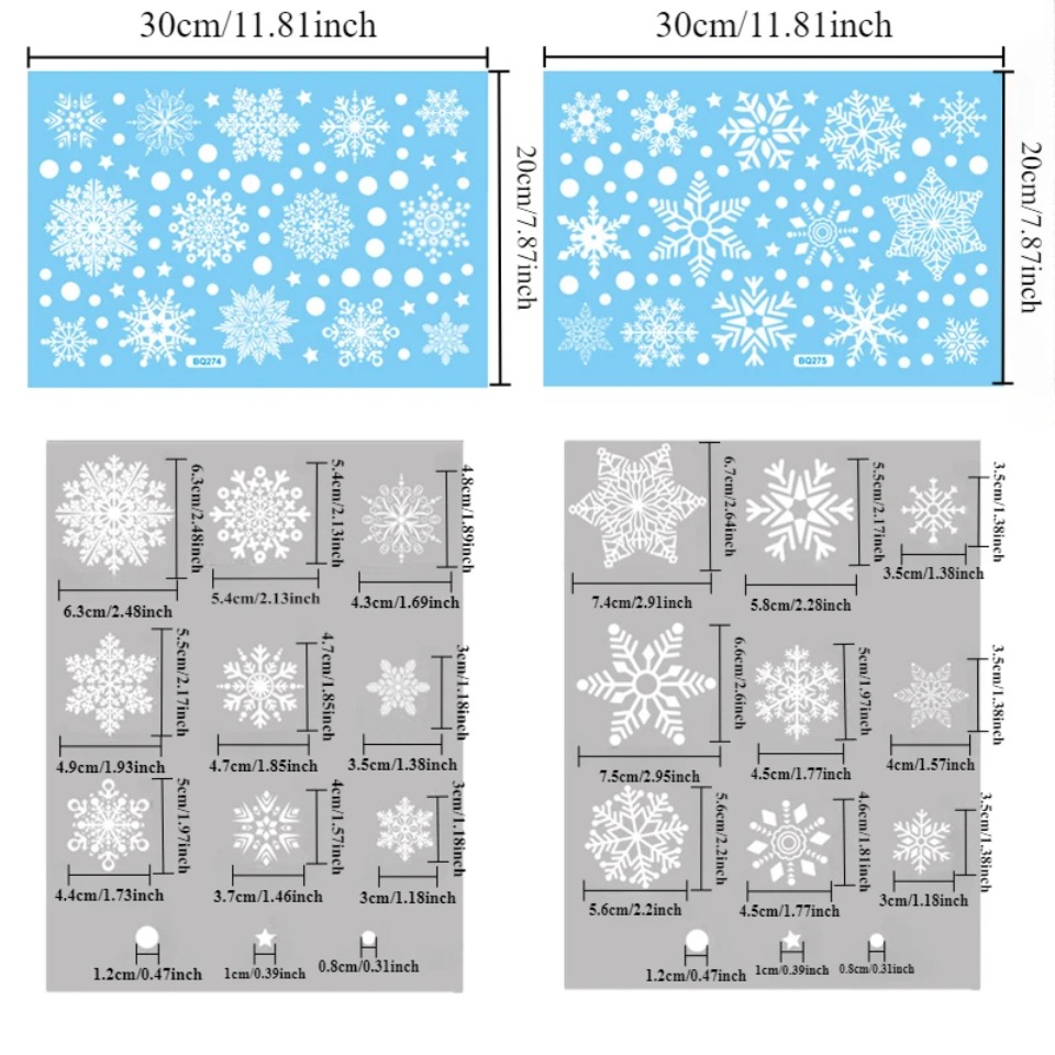 1Set Snowflake Window Stickers - Snowflake Window Decal review and price