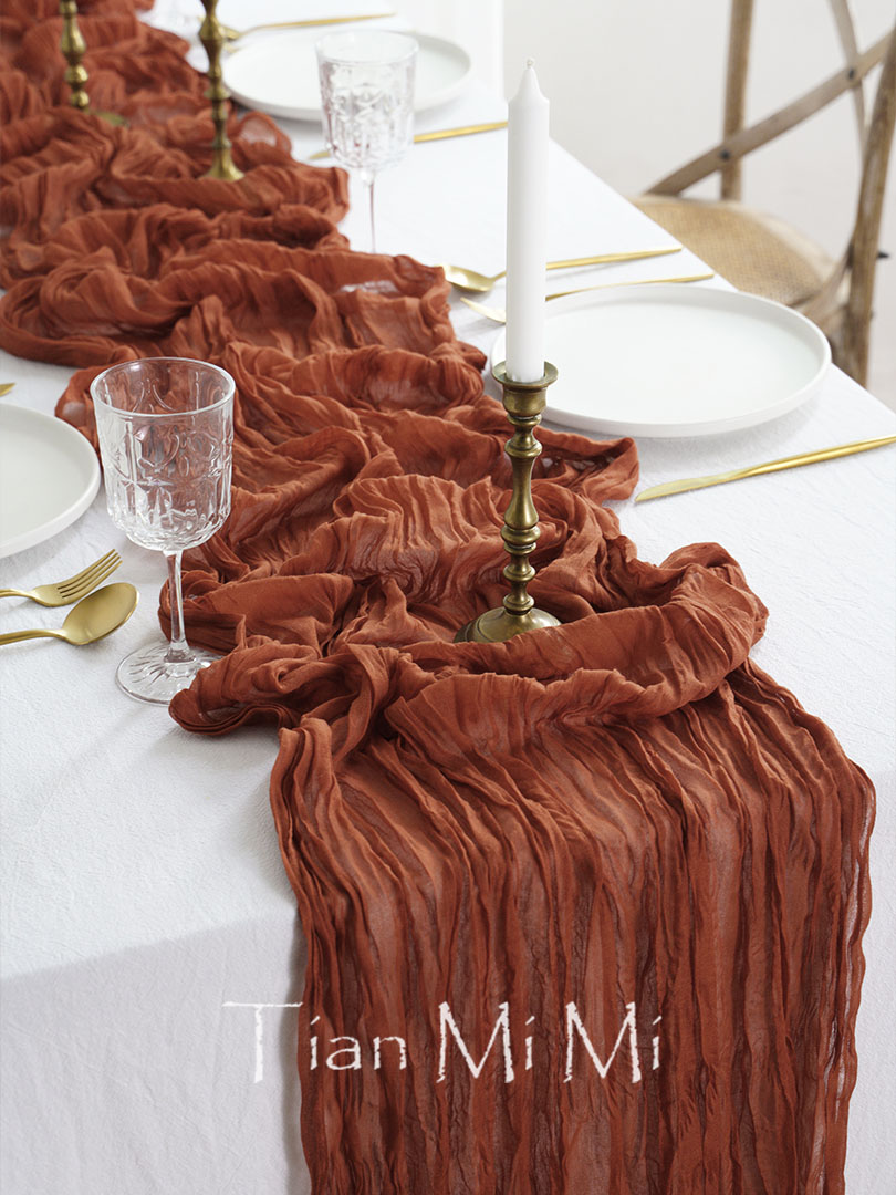 Semi-Sheer Gauze Table Runner  - Christmas Table Runner review and price
