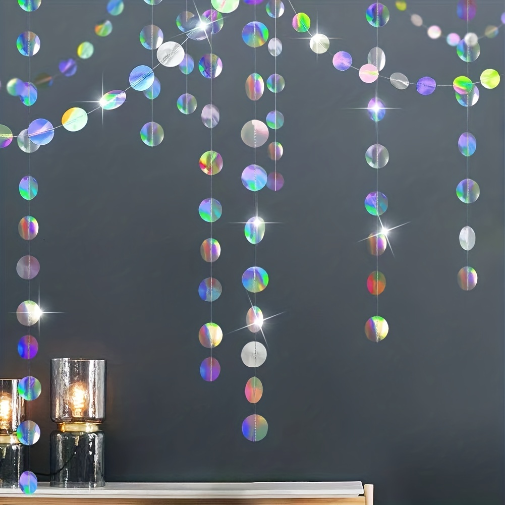 1pc Shimmering Iridescent Circ - Tinsel Garland Decoration review and price