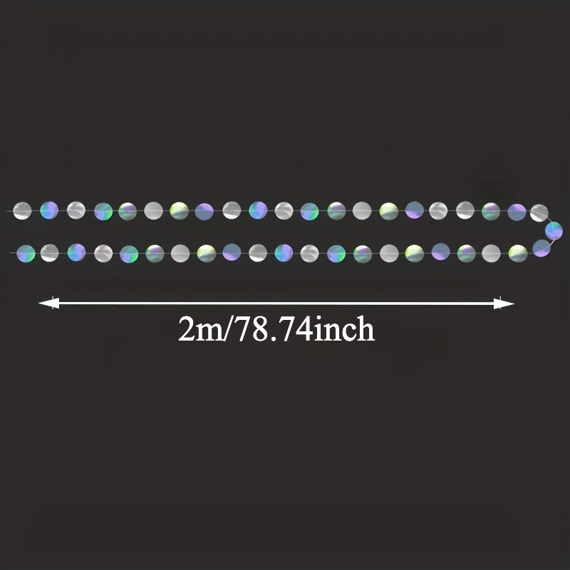 1pc Shimmering Iridescent Circ - Tinsel Garland Decoration review and price