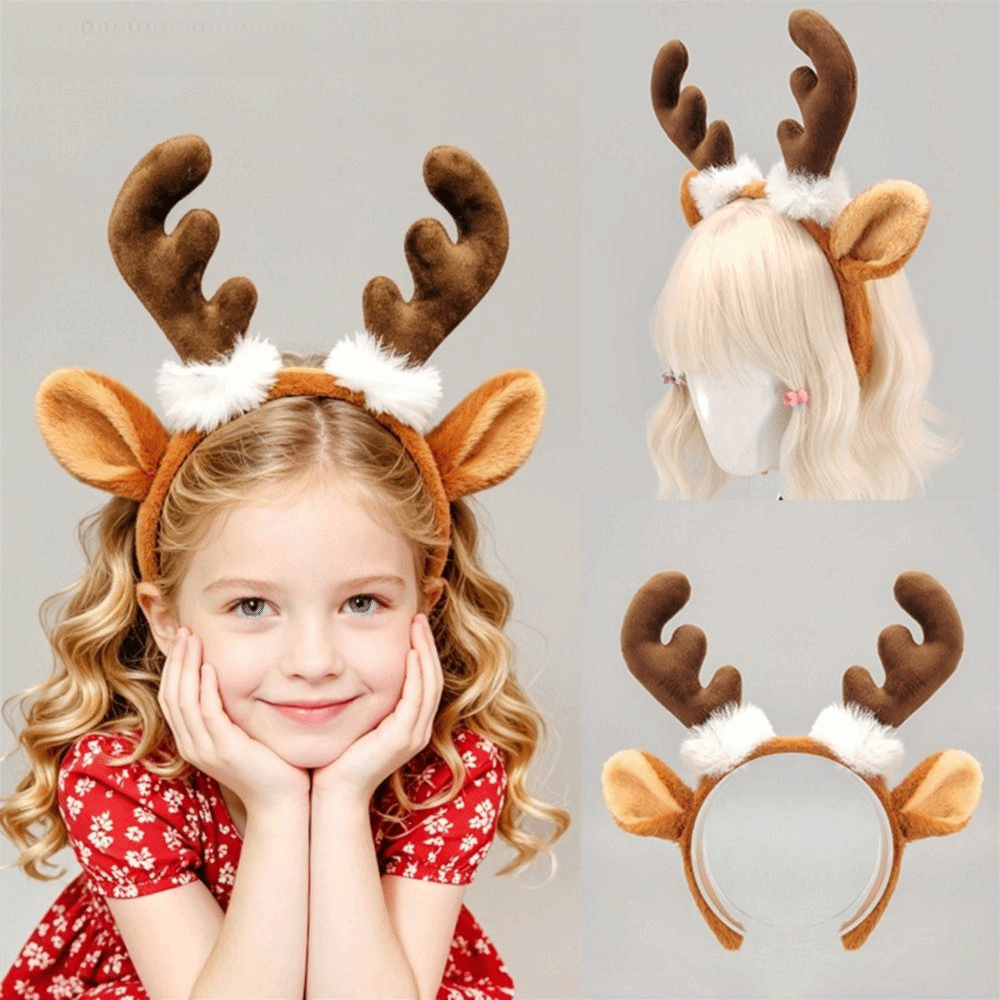 Realistic Plush Antler Headban - Reindeer Antlers Headband review and price
