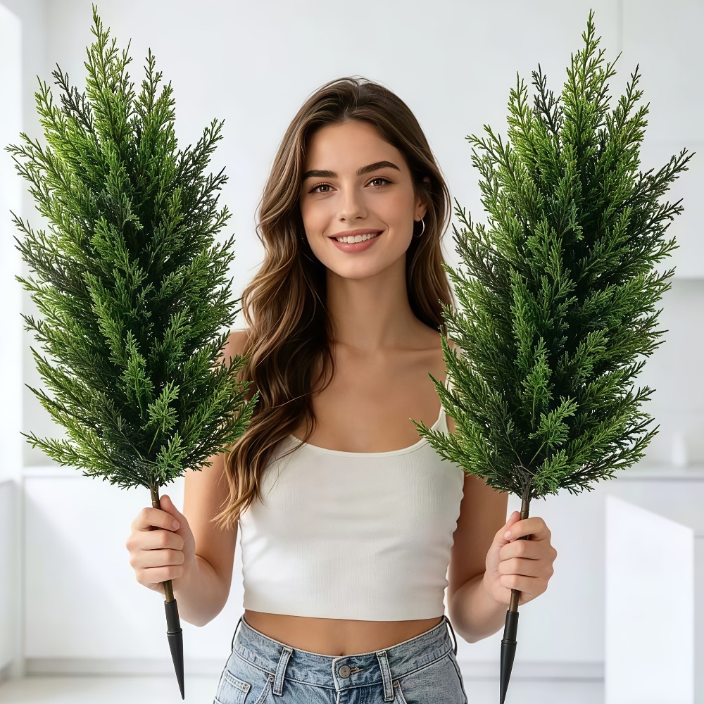 2PC Outdoor Artificial Pine Tr - Christmas Tree Artificial review and price