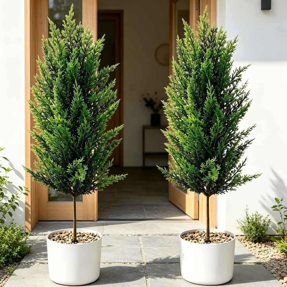 2PC Outdoor Artificial Pine Tr - Christmas Tree Artificial review and price