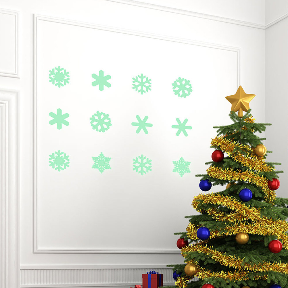 1Set Luminous Christmas Snowfl - Snowflake Window Decal review and price