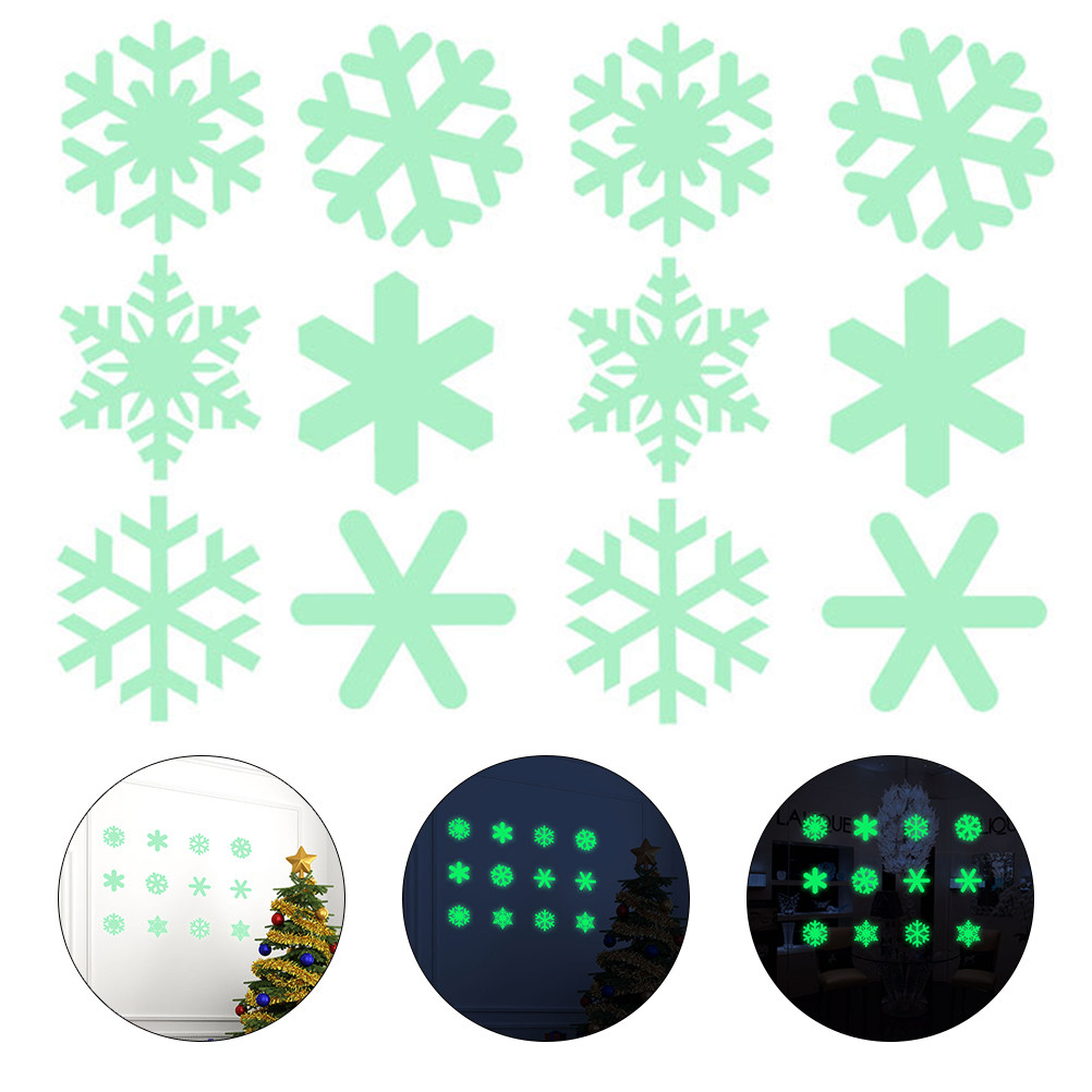 1Set Luminous Christmas Snowfl - Snowflake Window Decal review and price
