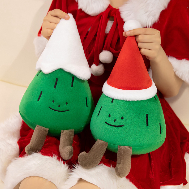 2026 Cartoon Christmas Tree Pl - Santa Hat Plush review and price