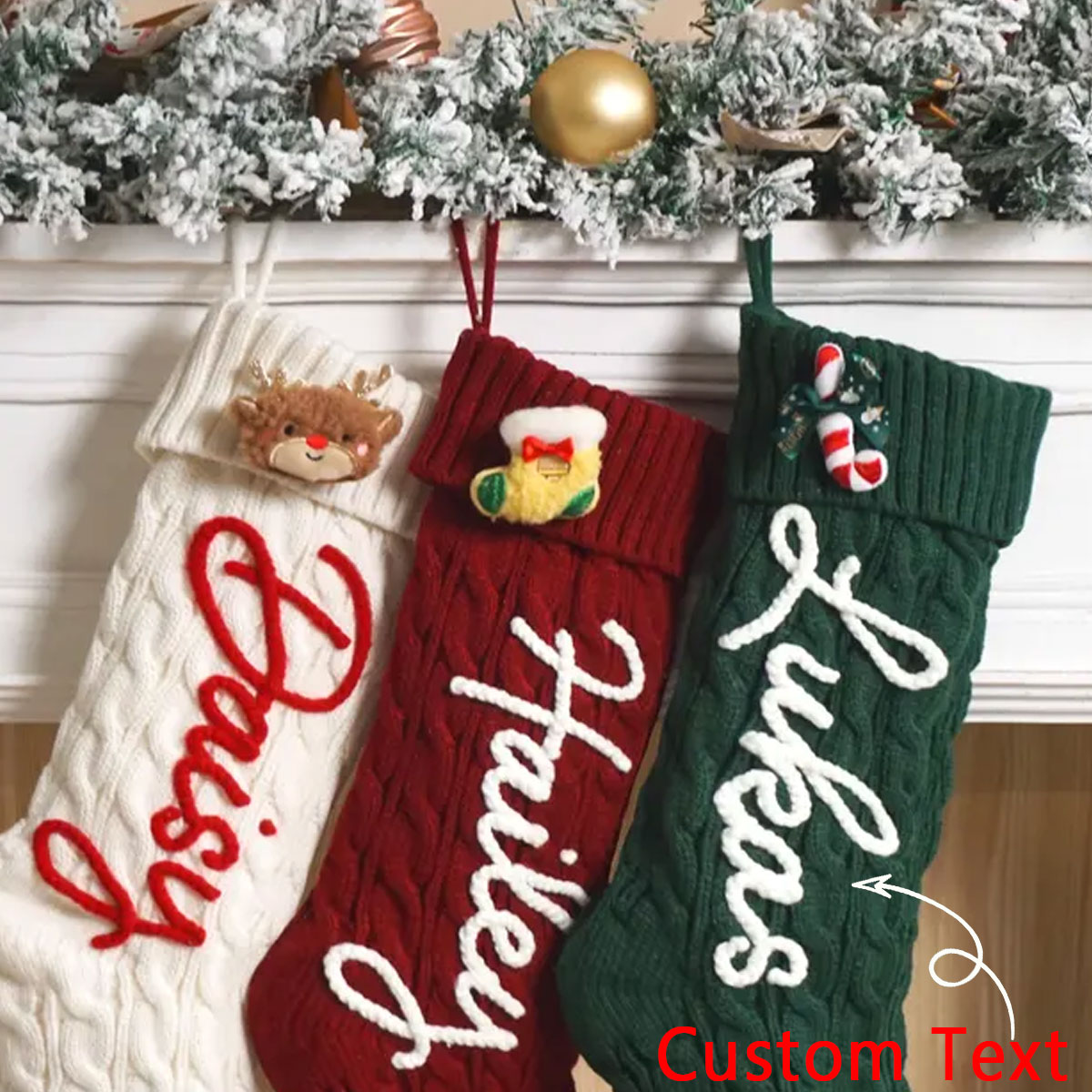 1PC Christmas Decorative Stock - Christmas Stocking Hanging review and price