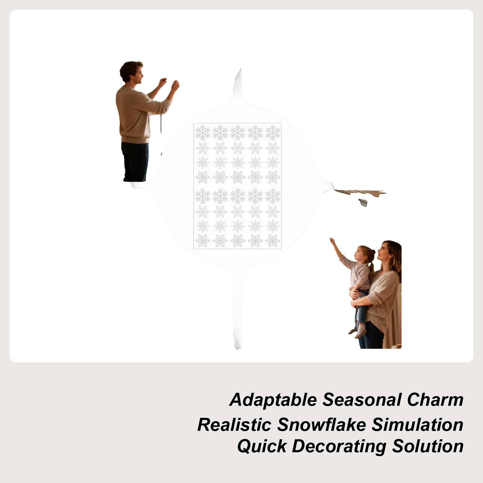 Snowflake Window Clings Christ - Snowflake Window Decal review and price